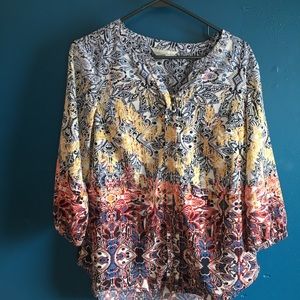 Multiple colored tunic